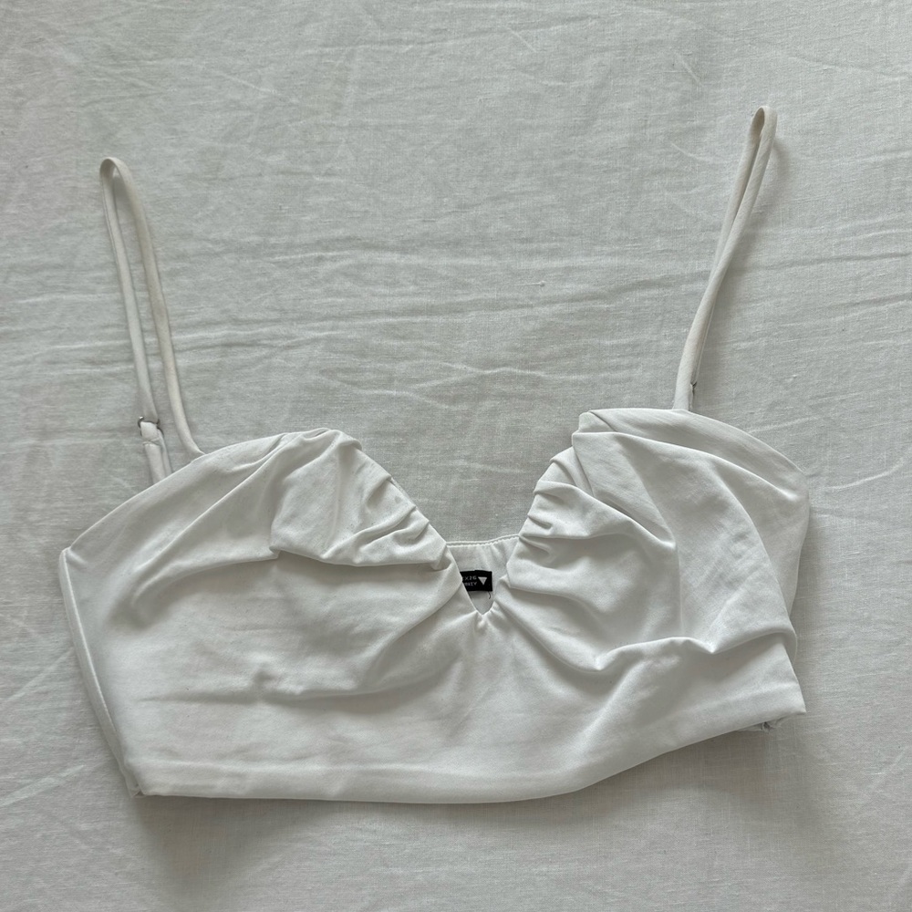 Zara white crop top!